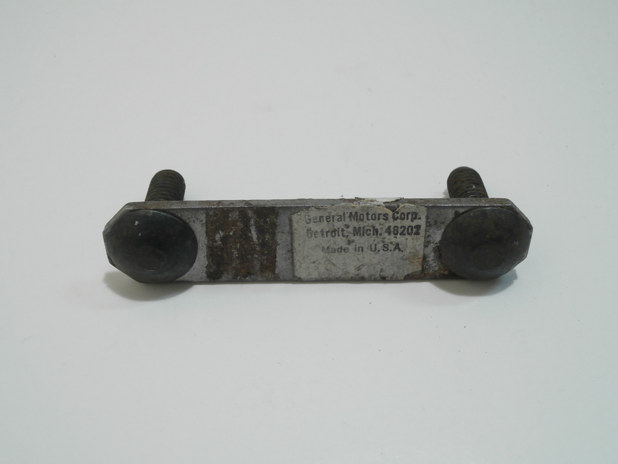 Power Steering Piston Bracket Bolt Plate, 63-67